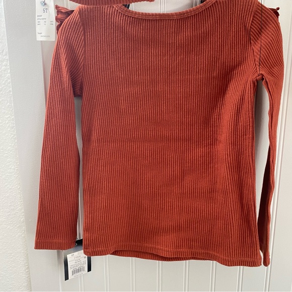Art Class Rust Ribbed Top and Pants Set 5T - Picture 6 of 7